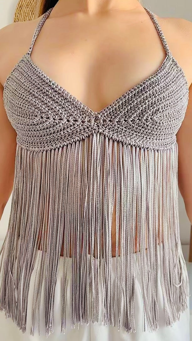 Top Encanto Premium  – Crochê Artesanal de Luxo ✨