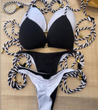 Biquíni Dupla Face Preto & Branco