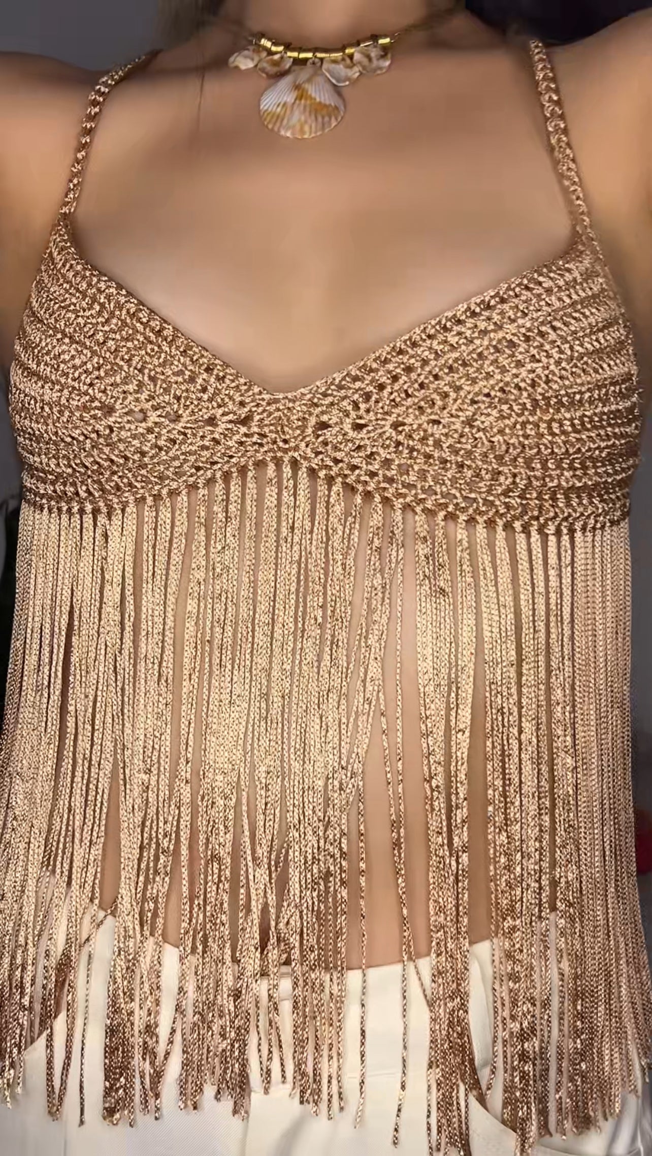 Top Encanto Premium  – Crochê Artesanal de Luxo ✨